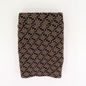LuLaRoe‎ Straight Skirt Knee Length Womens Sz M Brown Poly Blend STRETCH COMFORT